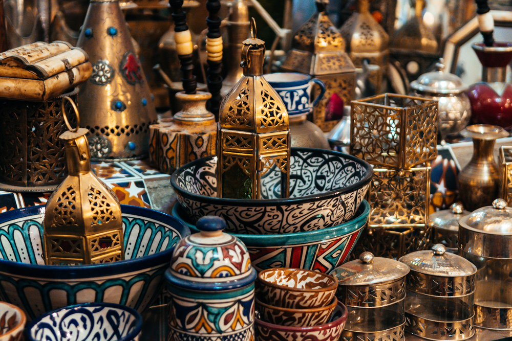 Moroccan,Handicrafts,At,Shop